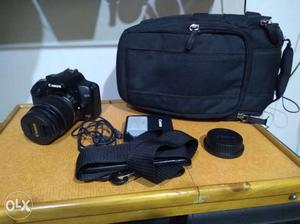 Black Canon DSLR (EOS Rebel XS) Camera With Bag