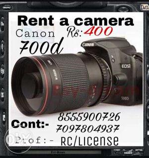 Black Canon EOS 700d