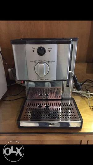 Black Coffee Espresso Machine with steamer Nova Brand