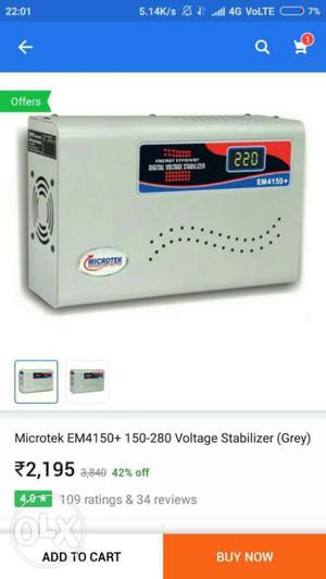 Gray Microtek EM+ for 1.5 Ton air-condition