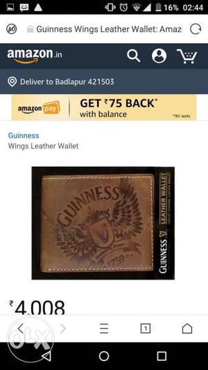 Guinness Wallet!!.