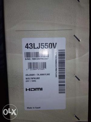 LG full HD smart Led 43 sealed