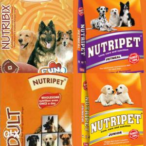 Nutripet Dog Food Packs Collage