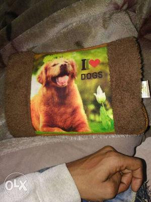 Rectangular Brown Pet Pillow