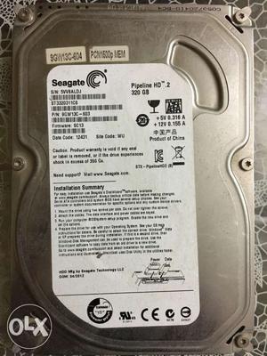 Seagate 320 GB Hard Disk 1.5yr old