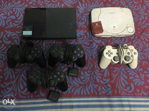 Sony ps2 and ps1 and ps2 with box memory card and