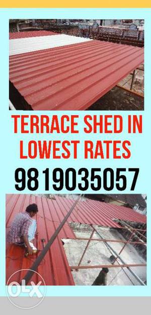 Terrace Shed In Lowest Rates Advertismeent