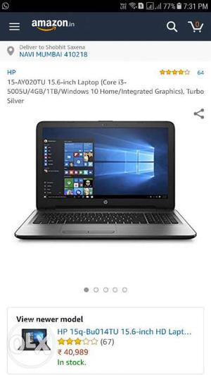 Want to sell my HP Laptop. It has 2 years
