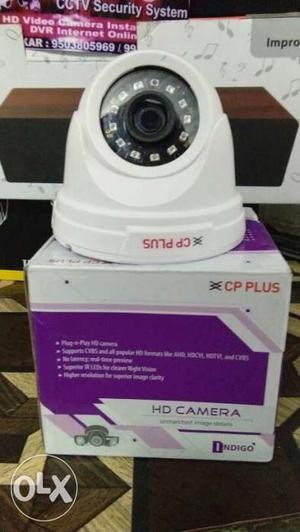 White CP PLus HD Security Camera With Box