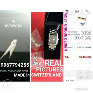 BRAND NEW, Rs2LACs msrp, MOVADO SWITZERLAND Men Luxury Watch