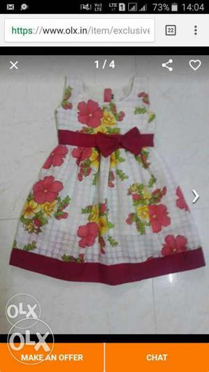 Fancy girls cotton frocks stock available 230 pcs