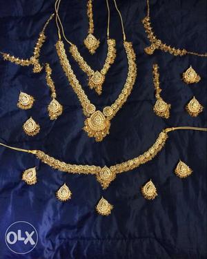 Full set of jewels with stone work.