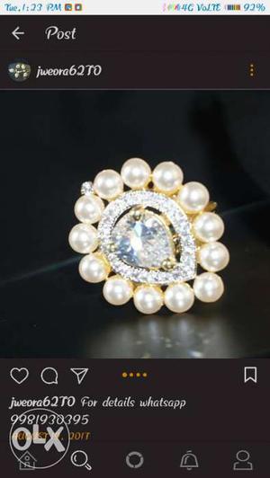 Latest Brand new pearl ring