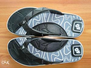 Pair Of Black-and-gray 4G Flip-flops (SELLER NAME SARDAR