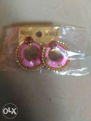 Pink ear ring