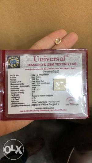 Universal Diamond And Gem Testing Lab Card