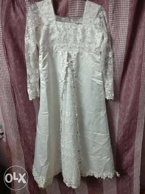 4 layered white Gown. Less used