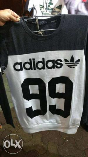 Black And White Adidas 99 Long-sleeve Shirt
