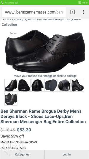 Black Ben Sharman unused new shoes no.9 only
