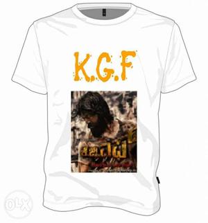 Black KGF Printed Crew-neck Shirt