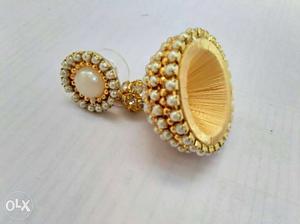Designer pearl Jhumka Earrings