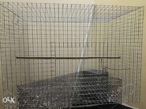 Grey Metal Pet Cage