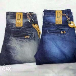 Jeans Black And Blue DDR Denim Bottoms jeans