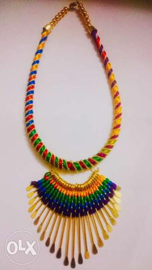 Multi color Handmade neck piece(s). Suits for all
