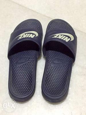 Nike FlipFlops blue colour US 11 size hardly been