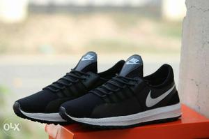 Pair Of Black Nike Shoes With Box