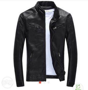 Pu leather jacket size-m
