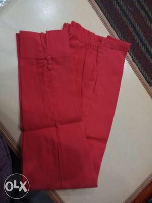 Red Twill Pants