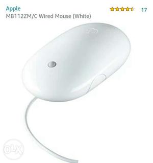 Wired Apple mighty mouse