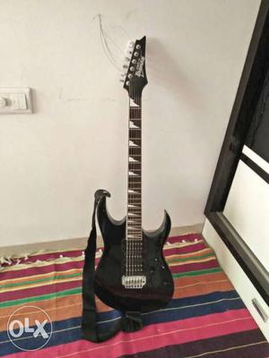 Black ibanez GRG 170dx electric guitar.