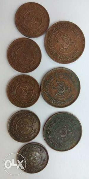 Copper bronzes coins 7