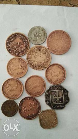 Gold-colored And Silver-colored Coin Lot
