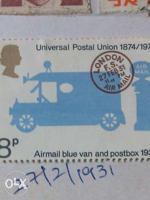 It's 95 years old rear stamp of UK.