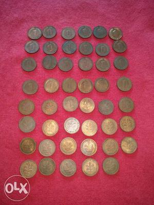 Old 1 PFENING - 47 Coins