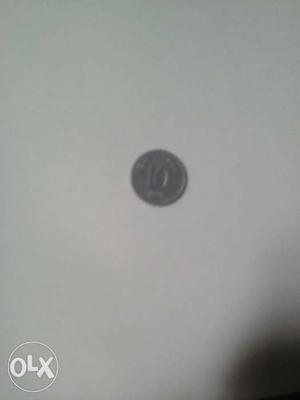 Old Indian 10 paisa coin only  rupees