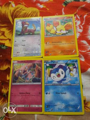 Several Pokemon Trading Cards