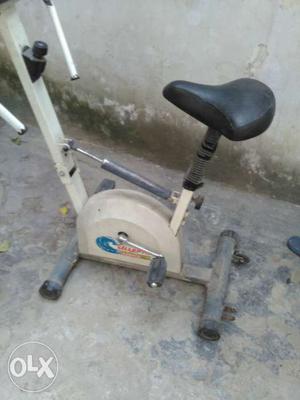 Silver Stationary Bike