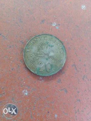 Singapore 20 cents coin sale