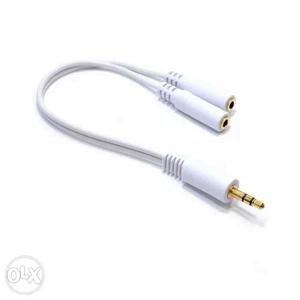 White Audio Cable