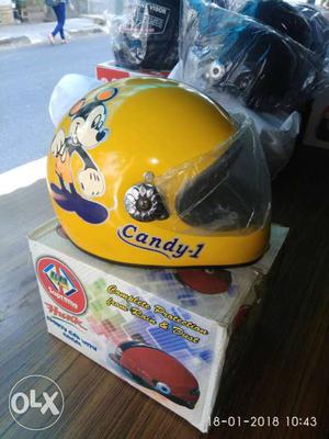 Yellow And Purple Candy-1 Full-face Helmet