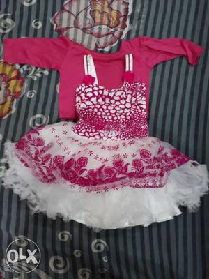 1-2 yrs baby girl dress. 1 time used
