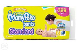 46-piece MamyPoko Pants Standard Diaper Pack.All size
