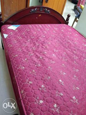 5*6 size bed with comfortable mattress