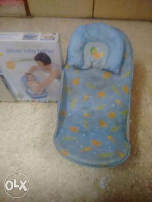 Baby's Blue And Green Bather With Box