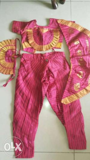 Bharatnatayam dress for girls up till age 8years