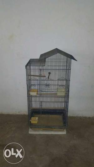Birds cage 4ft height width 1.5ft blue colur